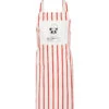 Mini Rodini Ivory Apron For Kids With Panda Chef