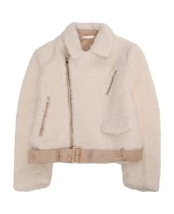 Chloé Shearling Biker Jacket
