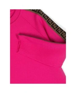 Fendi Pullover Fucsia Fluo In Maglia Di Pura Lana Vergine Bambina -Golden Goose Shop a5a5cc2de292323540fda998dc4fef71