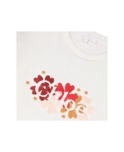 Chloé White Long-sleeve T-shirt With Embroidered Logo In Cotton Girl -Golden Goose Shop a7aba4027a1ccb2abab7e51595444326