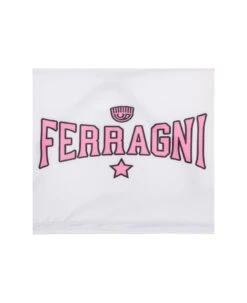 Chiara Ferragni White Two-piece Swimsuit And Logo Print In Stretch Polyester Girl -Golden Goose Shop a95d2d57fa64d86b87ec28ed89695d09