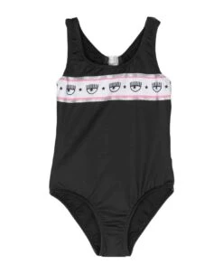 Chiara Ferragni Black Swimsuit Girl