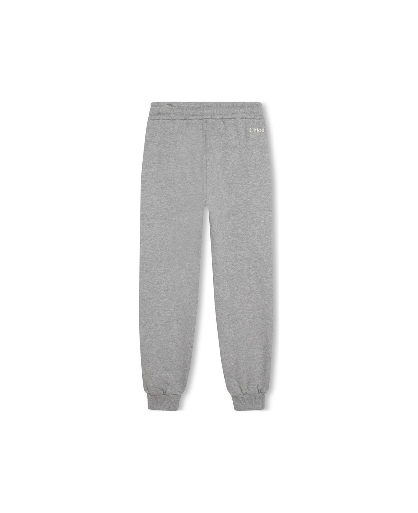 Chloé Grey Joggers With Contrasting Details 4 Chloé Grey Joggers With Contrasting Details - Image 2