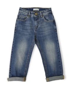 Golden Goose Logo Patch Straight Leg Jeans