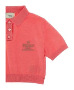 FENDI Logo Polo Shirt -Golden Goose Shop ac90e6dc77023645353b8a565ffd00b2