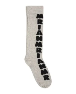Marni Grey Socks For Girl With Logo