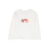 Chloé White Long-sleeve T-shirt With Embroidered Logo In Cotton Girl -Golden Goose Shop afd917fa16ef3cff80921f87f659c811