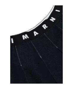 Mg122f Skirt Marni Dark Blue Jeans Skirt With Logoed Elastic -Golden Goose Shop b2ed90a5b6788f6df71fe2364ce82b25