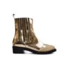 Ankle Boots In Gold Laminated Leather -Golden Goose Shop b3a3a7097b8bfba0108f33a16032e5b8