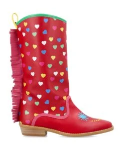 Stella McCartney Kids Fringe Hearts Boots