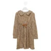 Emile Et Ida Kids Baby Girl's Leopard Dress With Bow -Golden Goose Shop b8210d4b4ded8912d001675fd12c3f2e