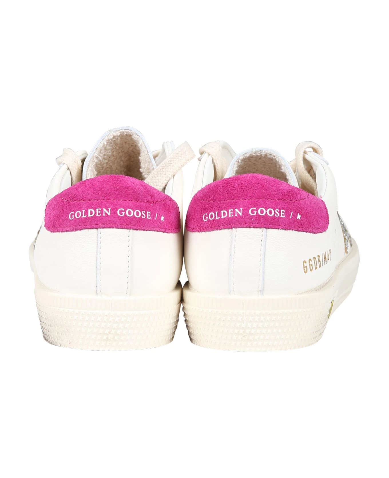 Golden Goose White May Sneakers For Girl With Star 6 Golden Goose White May Sneakers For Girl With Star - Image 4