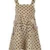 Beige Dress For Girl With Polka Dots -Golden Goose Shop bea325b9a6e5d5cbb7fd5fc22ed5cbbe