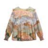 Chloé Ceremony Graphic Printed Ruffled Detail Blouse -Golden Goose Shop c0d80f47b4353107a52cc22de6e52292