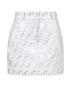 FENDI Gonna Ff Brocade