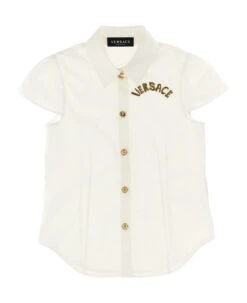 Versace La Vacanza Embroidered Logo Capsule Shirt