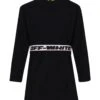 Off-White Black Dress For Girl -Golden Goose Shop c75ee822d6a8cd95b39390e523a0834b