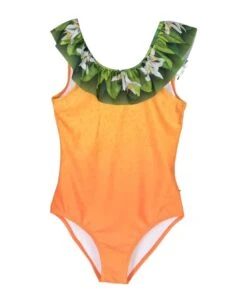 Molo Orange Swimsuit Girl Kids