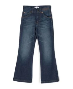 Chloé Dark Blue Stretch-cotton Denim Jeans