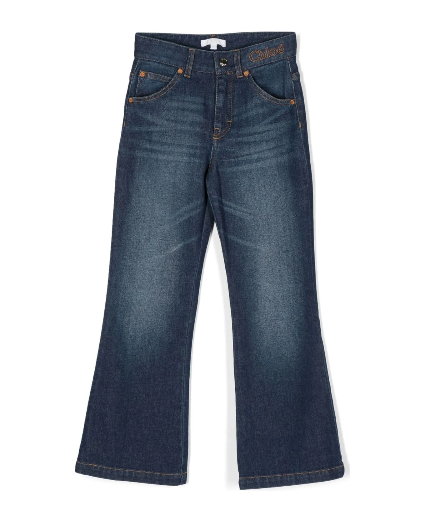 Chloé Dark Blue Stretch-cotton Denim Jeans 3 Chloé Dark Blue Stretch-cotton Denim Jeans