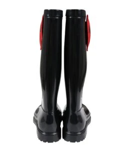 MOSCHINO Black Boots For Girl With Heart -Golden Goose Shop d133c6618d42151faf10ce6f827fcdd1