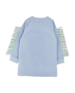 Stella McCartney Kids Fringed Star Embroidery Dress -Golden Goose Shop d280a75fc031cf7d80261fe078766595