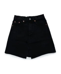 MM6 Maison Margiela Mm6g16u Skirt Maison Margiela Black Jeans Skirt With Breaks