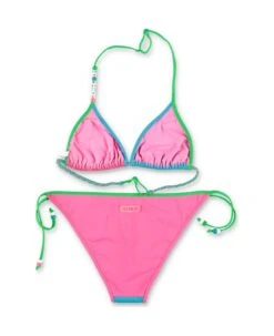 Mc2 Saint Barth Costume Bikini Fucsia E Azzurro In Lycra Bambina -Golden Goose Shop dc5409be6cfab1babe537283dadfcf85