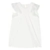 Chloé White Dress With Ruched Detailing In Cotton Girl -Golden Goose Shop dcf6f2d871c37fa6a4ea93ca60b9d975