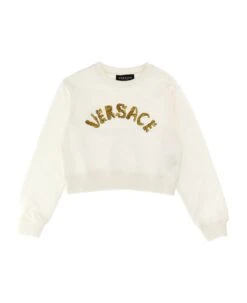 Versace La Vacanza Logo Embroidery Sweatshirt