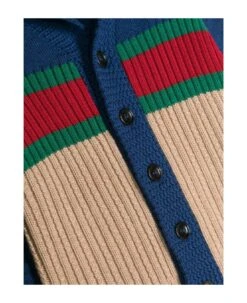 Gucci Blue Wool Cardigan -Golden Goose Shop ddad0c67c16f691a843fd796ee5ea21b