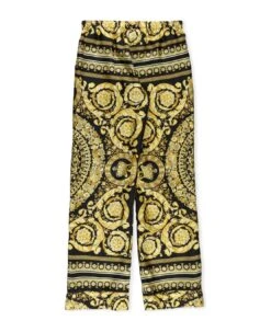 Versace Pants With Baroque Print -Golden Goose Shop df551a118d039684d3bf19c0c5c8f6e3