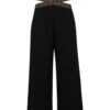 FENDI Black Trousers For Girl With Ff Logo -Golden Goose Shop e43dbabc5d483ff3ae92918b24b3bd89