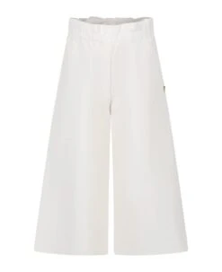 Dondup Casual White Trousers For Girl