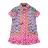 Versace Silk Dress With Butterflies Kids -Golden Goose Shop e6455695a7f3c20c02ffcdb2d165ef81