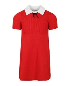 Red Dress For Girl With Bow