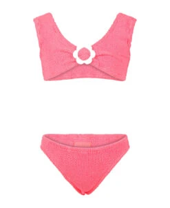 MC2 Saint Barth Red Bikini For Girl With Logo