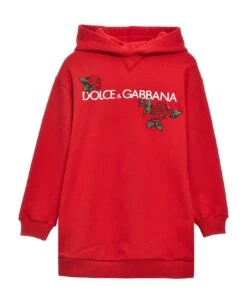 Dolce & Gabbana Embroidered Logo Print Hoodie