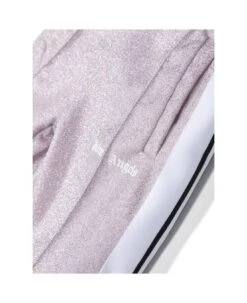 Palm Angels Lurex Side-stripe Track Trousers In Pink Lurex Girl -Golden Goose Shop f162f20ddd6090d7a2eb6f3b1b01c263