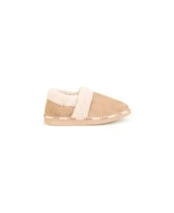 Chloé Beige Slippers With Logo Print In Leather Girl