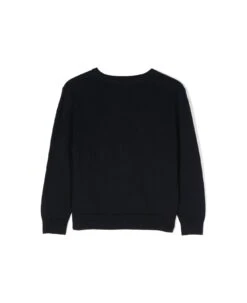 Lanvin Pullover Blu Navy In Cotone E Lana Bambina -Golden Goose Shop f3948b38714ab45b58a2bc7d88a4eefb