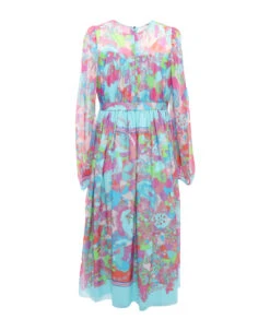 Versace Greca Flowers Dress