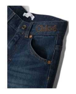Chloé Dark Blue Stretch-cotton Denim Jeans 7 Chloé Dark Blue Stretch-cotton Denim Jeans -Golden Goose Shop fbdd498e04590be5f077f9fc574e4388
