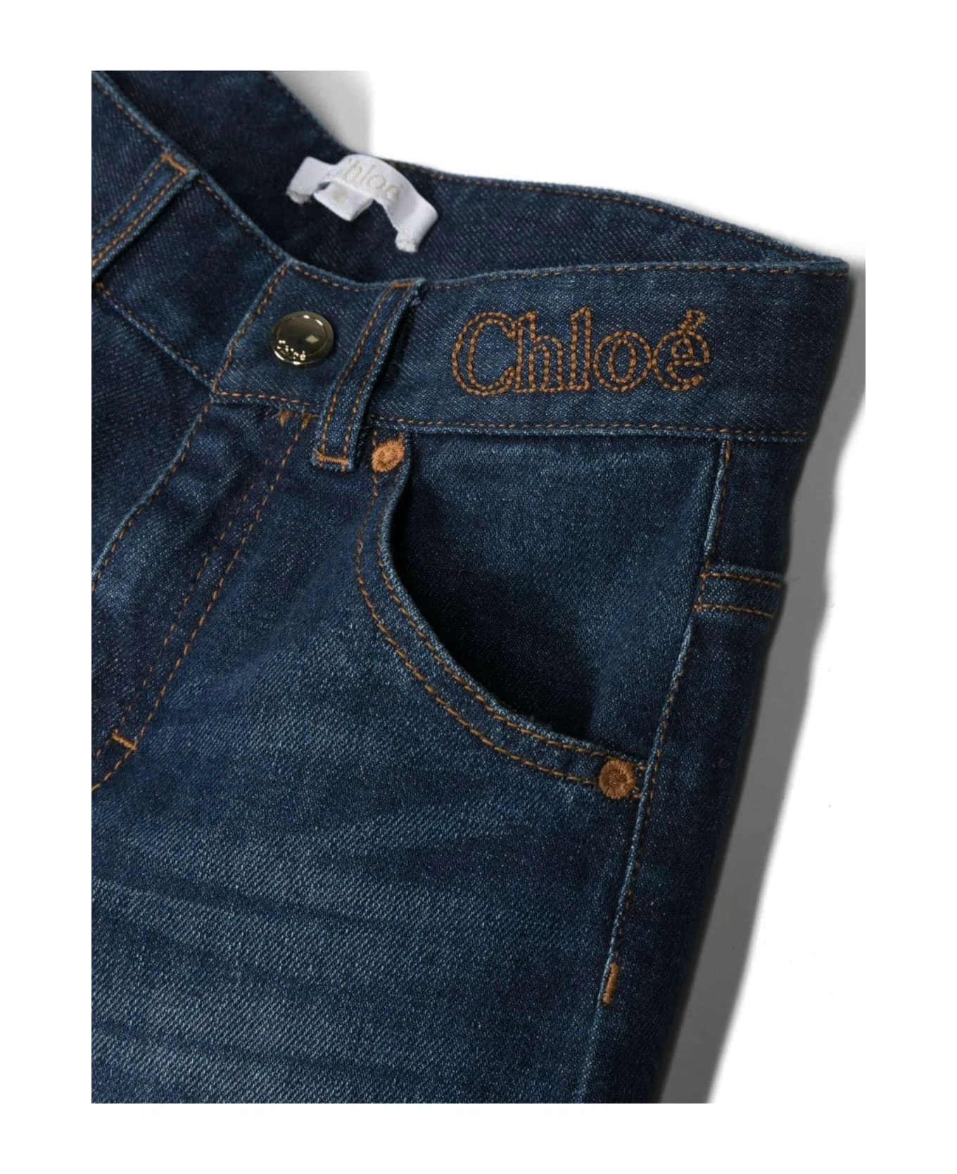 Chloé Dark Blue Stretch-cotton Denim Jeans 5 Chloé Dark Blue Stretch-cotton Denim Jeans - Image 3
